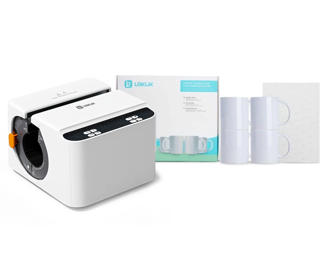 Preview: LOKLiK Auto Mug Heat Press - Automatische Tassenpresse