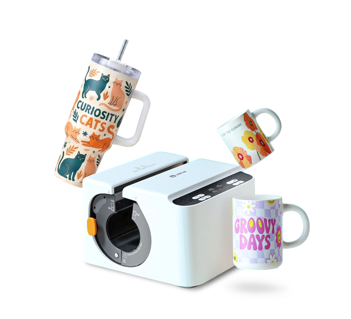 Preview: LOKLiK Auto Mug Heat Press - Automatische Tassenpresse