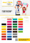 Preview: Poli-Tape Tubitherm Flockfolie Farbkarte