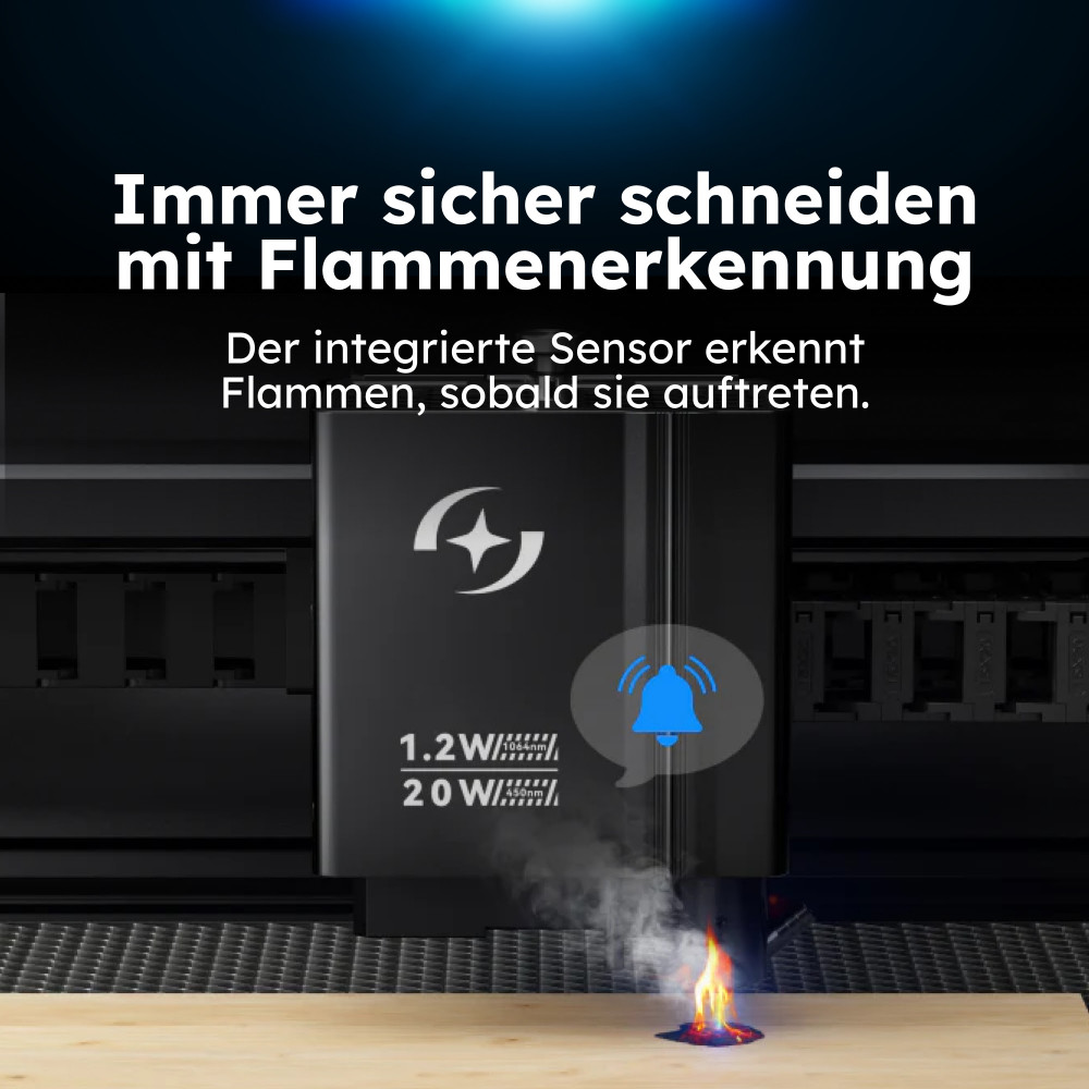 Preview: AtomStack Lasercutter 20W für Holz, Metall & Acryl 50×32 cm