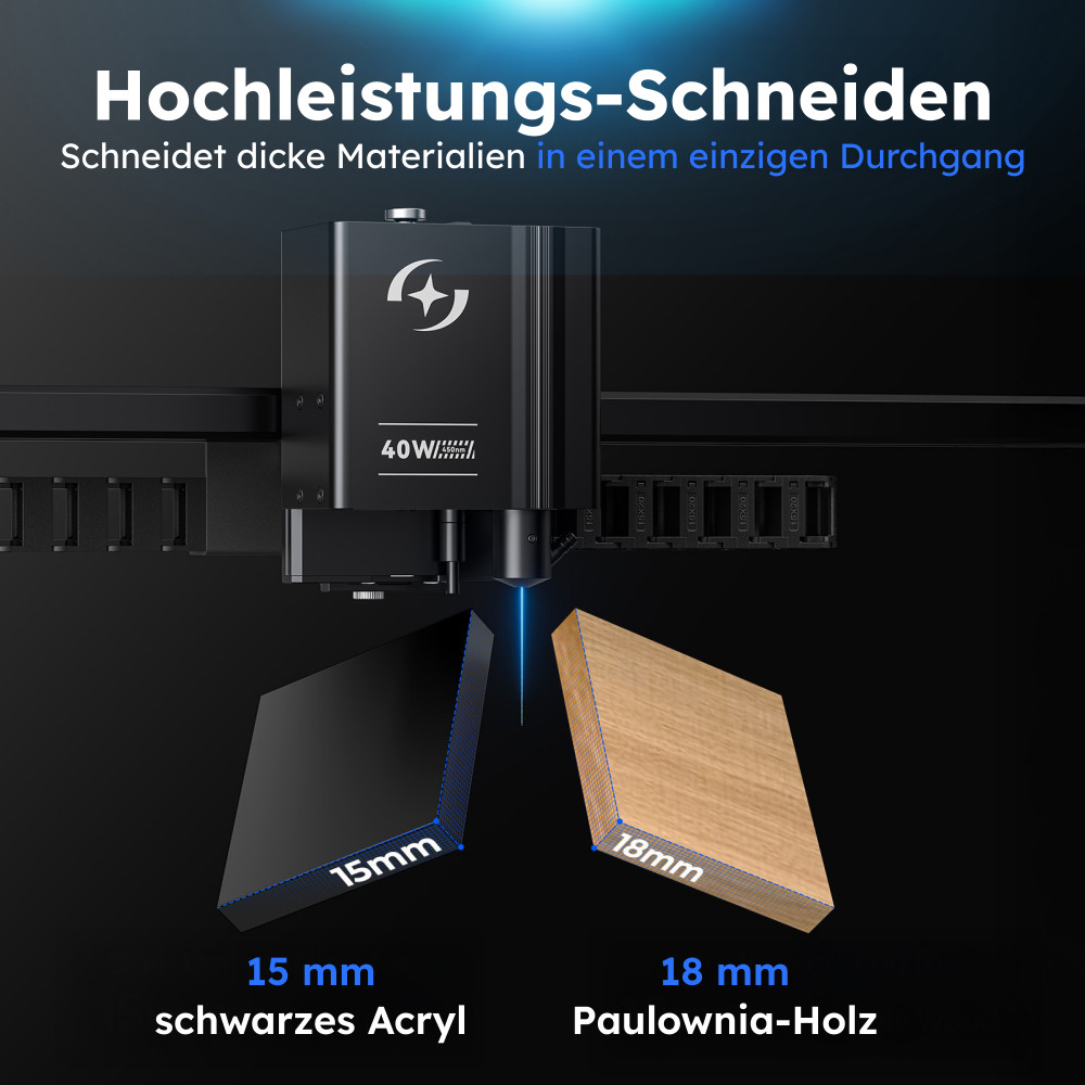 Preview: AtomStack Kraft 40W Diodenlaser Laserschneider