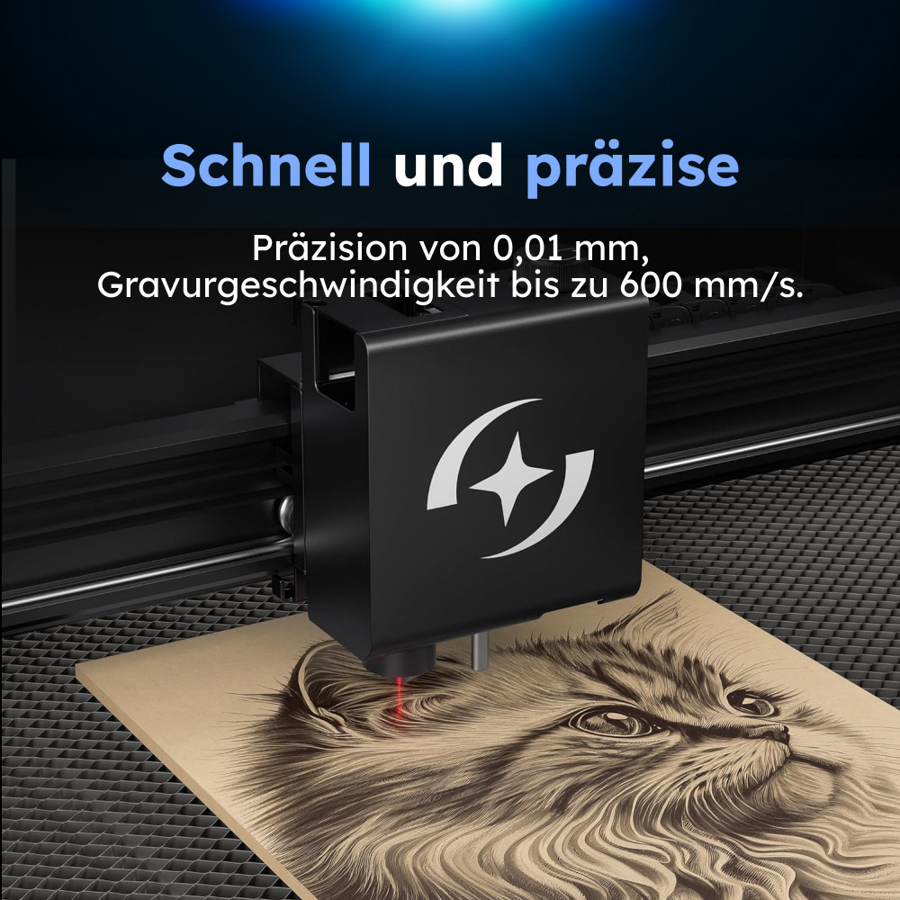 Preview: AtomStack Hurricane CO2 Laser Cutter – mit HD-Kamera und  Schutzgehäuse