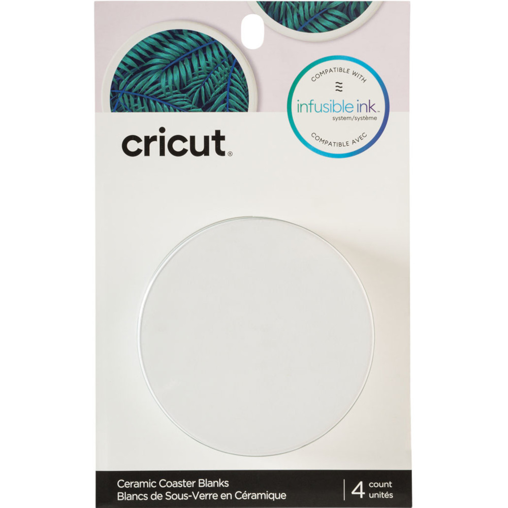 Cricut 2006582 Untertassen Rohlinge rund - 4 Stück