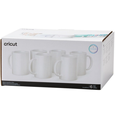 Cricut 2008944 Sublimationstassen weiß 425 ml - 6 Stück