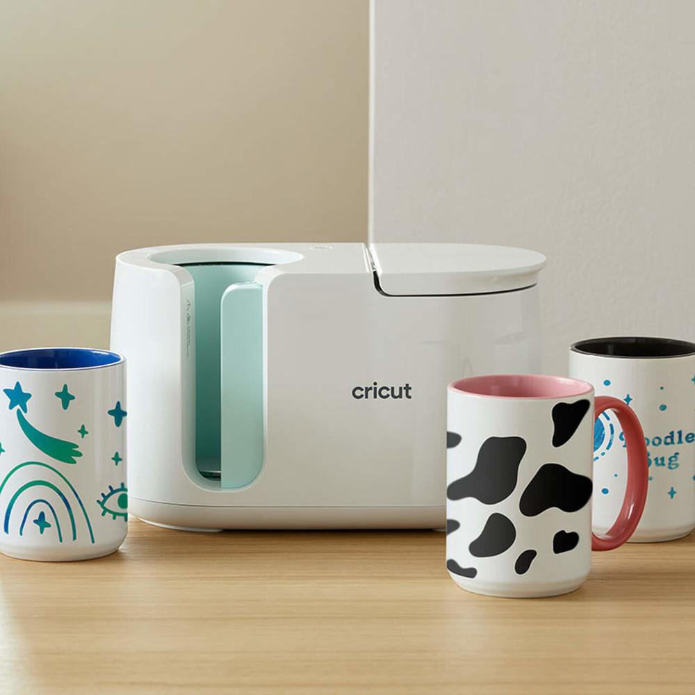 Preview: Cricut 2009330 Keramiktasse Mug grau/weiß 425 ml
