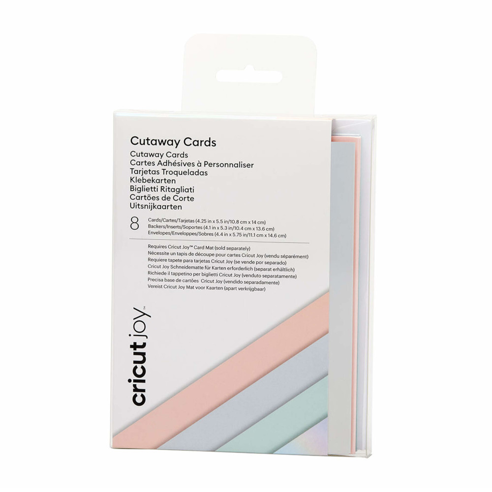 Cricut 2008856 Joy Klebekarten pastel 8er-Pack