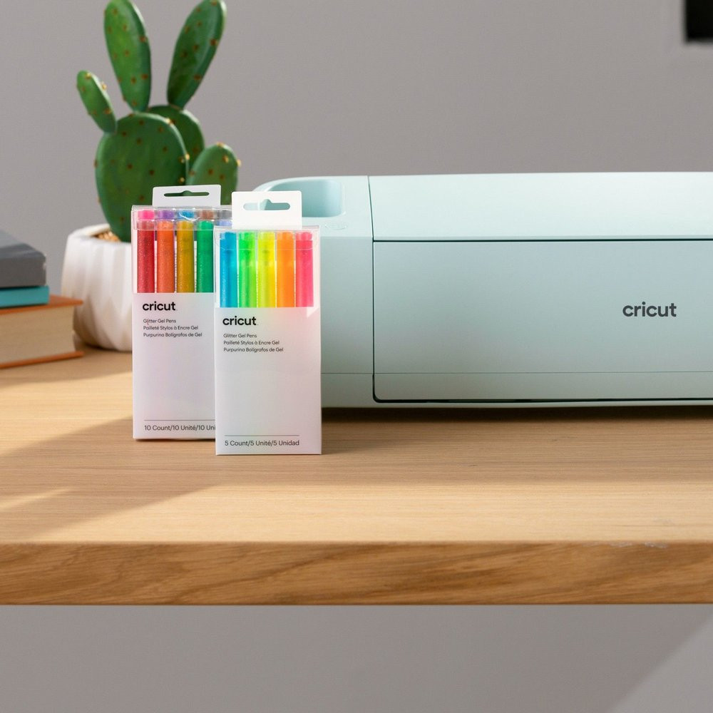Preview: Cricut 2009961 Glitzer-Gelstiftsatz (0,8 mm), Neonfarben