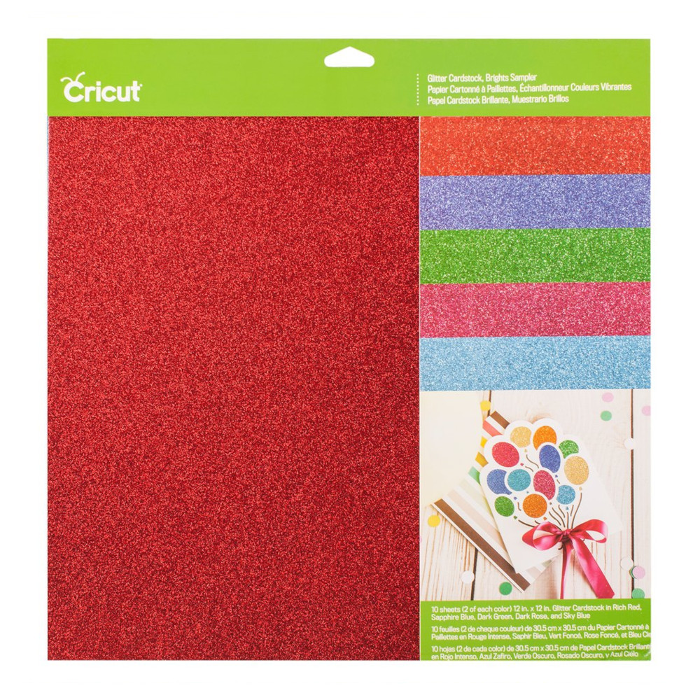 Cricut 2007757 Glitzerkarton 10er-Pack