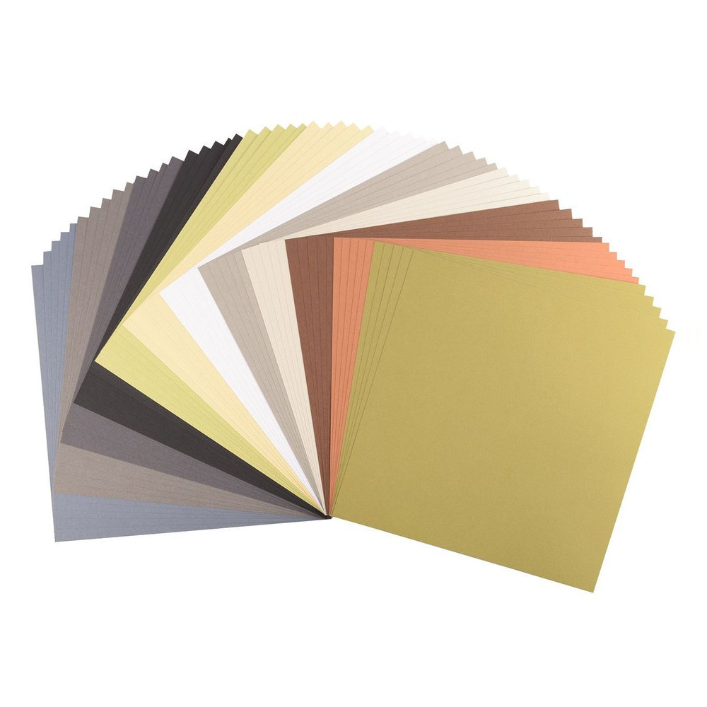 Florence Cardstock Papier Erdtöne 30,5x30,5cm (216g) - 60er Pack