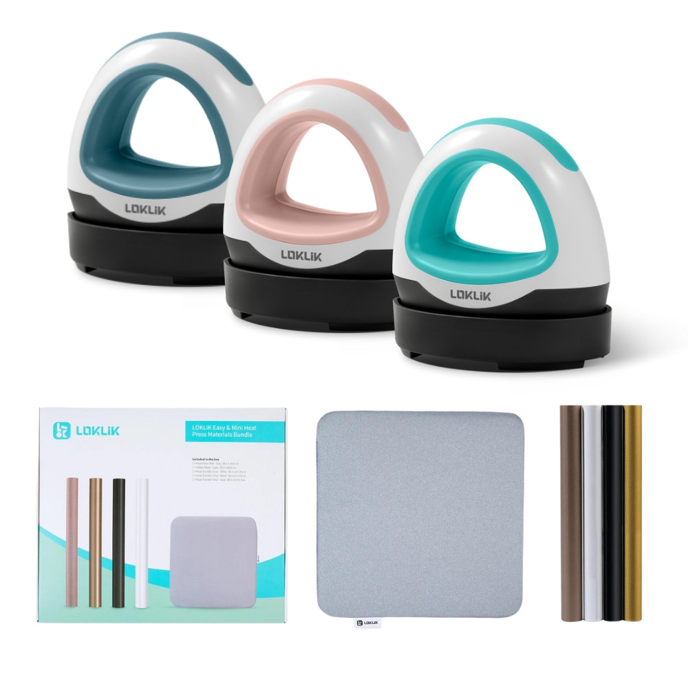 LOKLiK Mini Heat Press™ TransferpresseLOKLiK Mini Heat Press™ Transferpresse - Starter Bundle