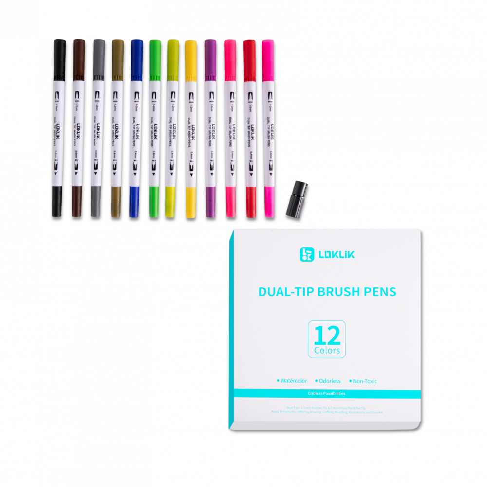 Preview: LOKLiK Stifte mit zwei Spitzen 12er Pack