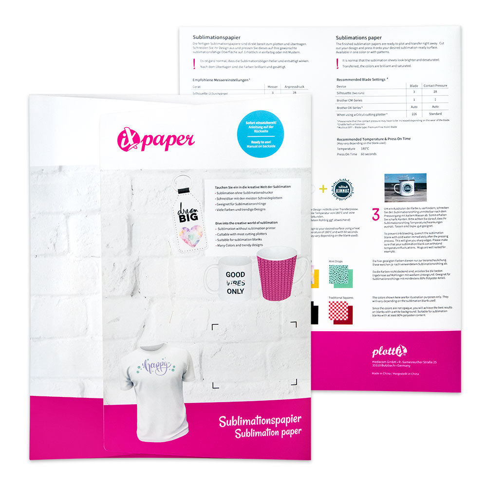 plottiX iXpaper Sublimationspapier - Dark City