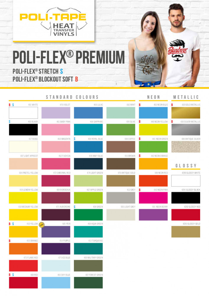 Preview: Poli-Flex Premium Flexfolien Bundle