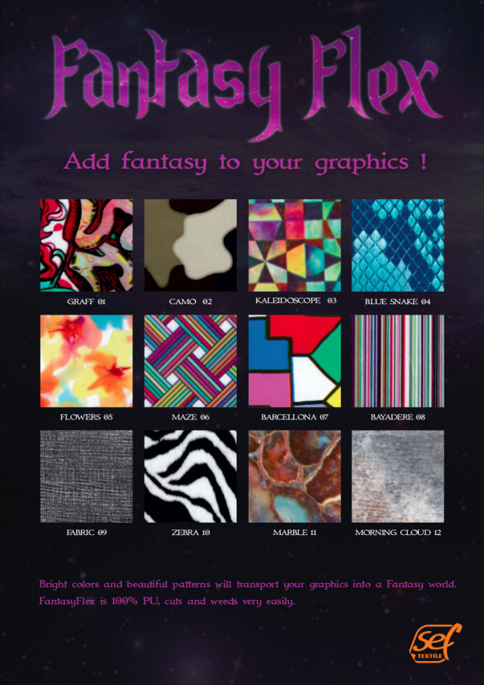 SEF FantasyFlex Farbkarte 1