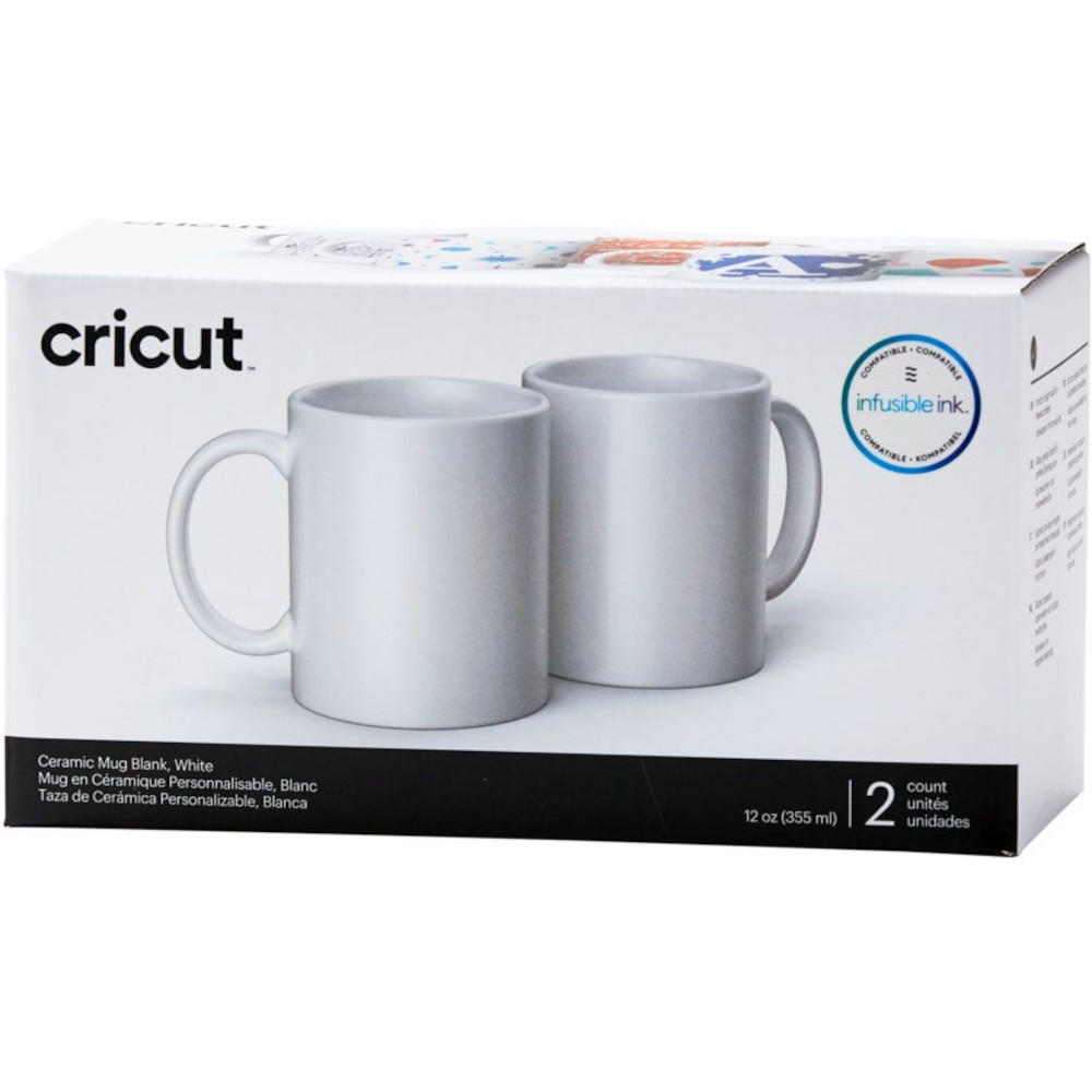 Cricut 2007821 Sublimationstassen weiß 340 ml - 2 Stück
