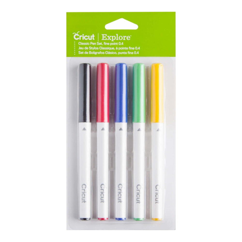 Cricut 2007635 Stiftsatz mit feiner Spitze, Standardfarben