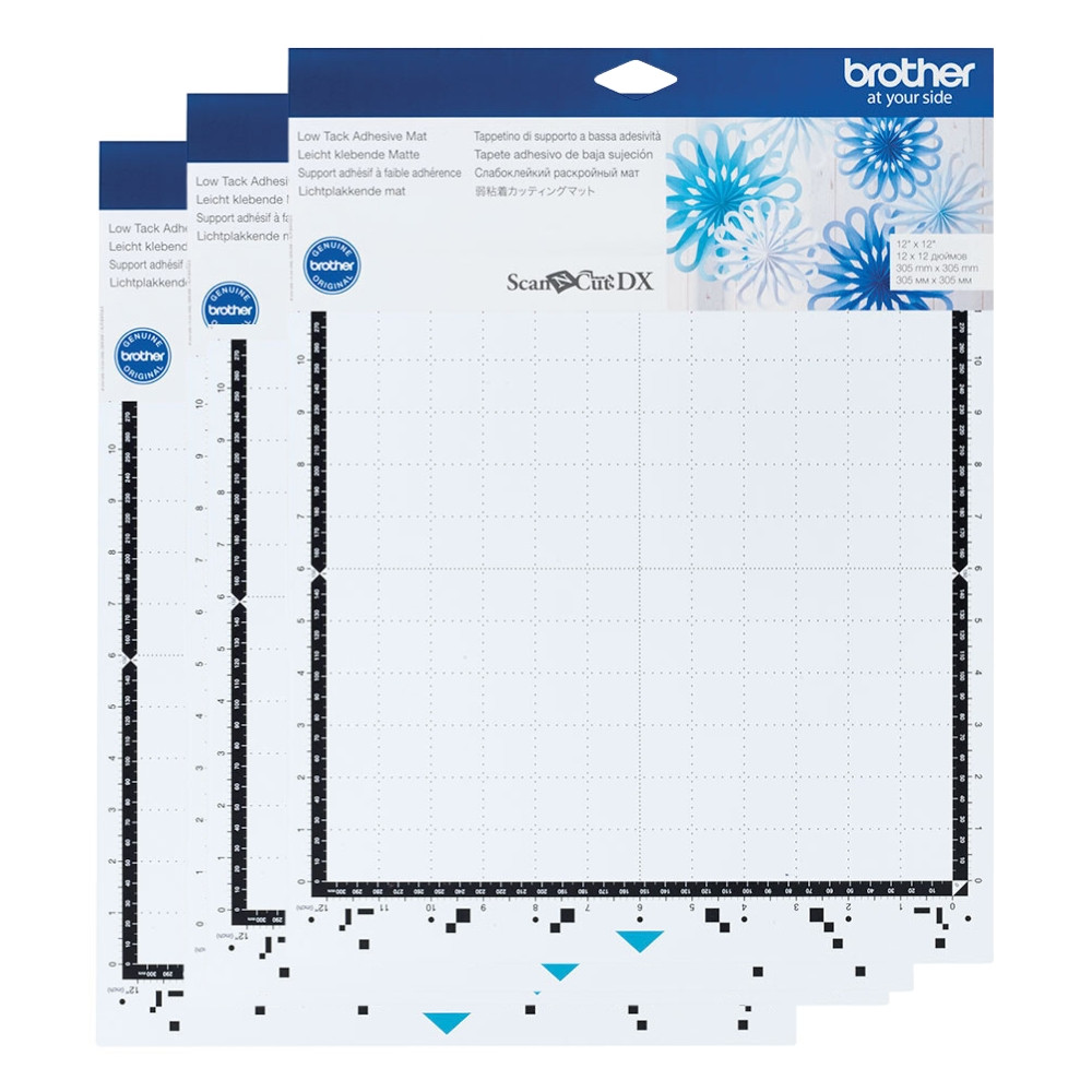 Brother CADXMAT3LOW12 SDX leichtklebende Matte 12" x 12" 3er Pack
