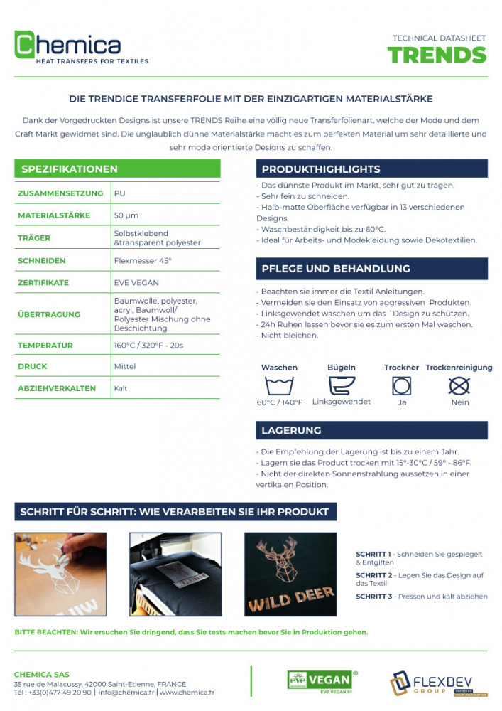 Chemica Trends Flexfolie Holzoptik