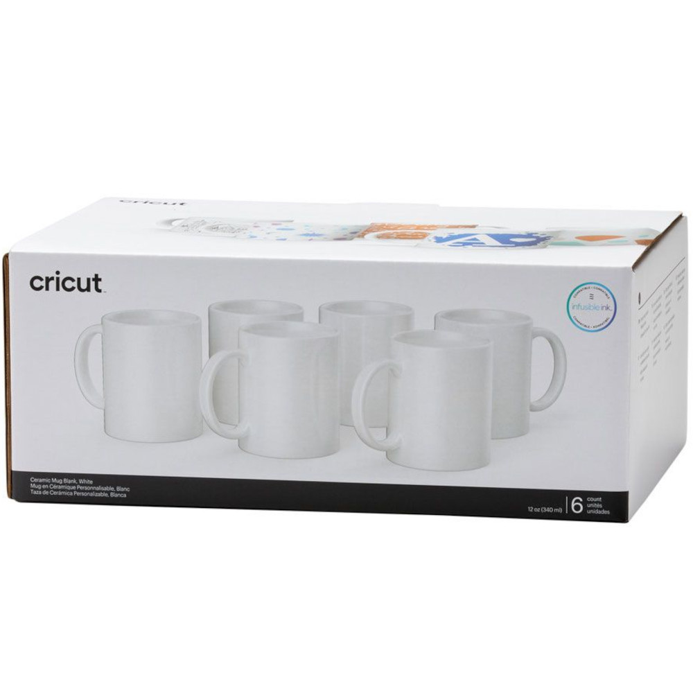 Cricut 2008942 Sublimationstassen weiß 340 ml - 6 Stück