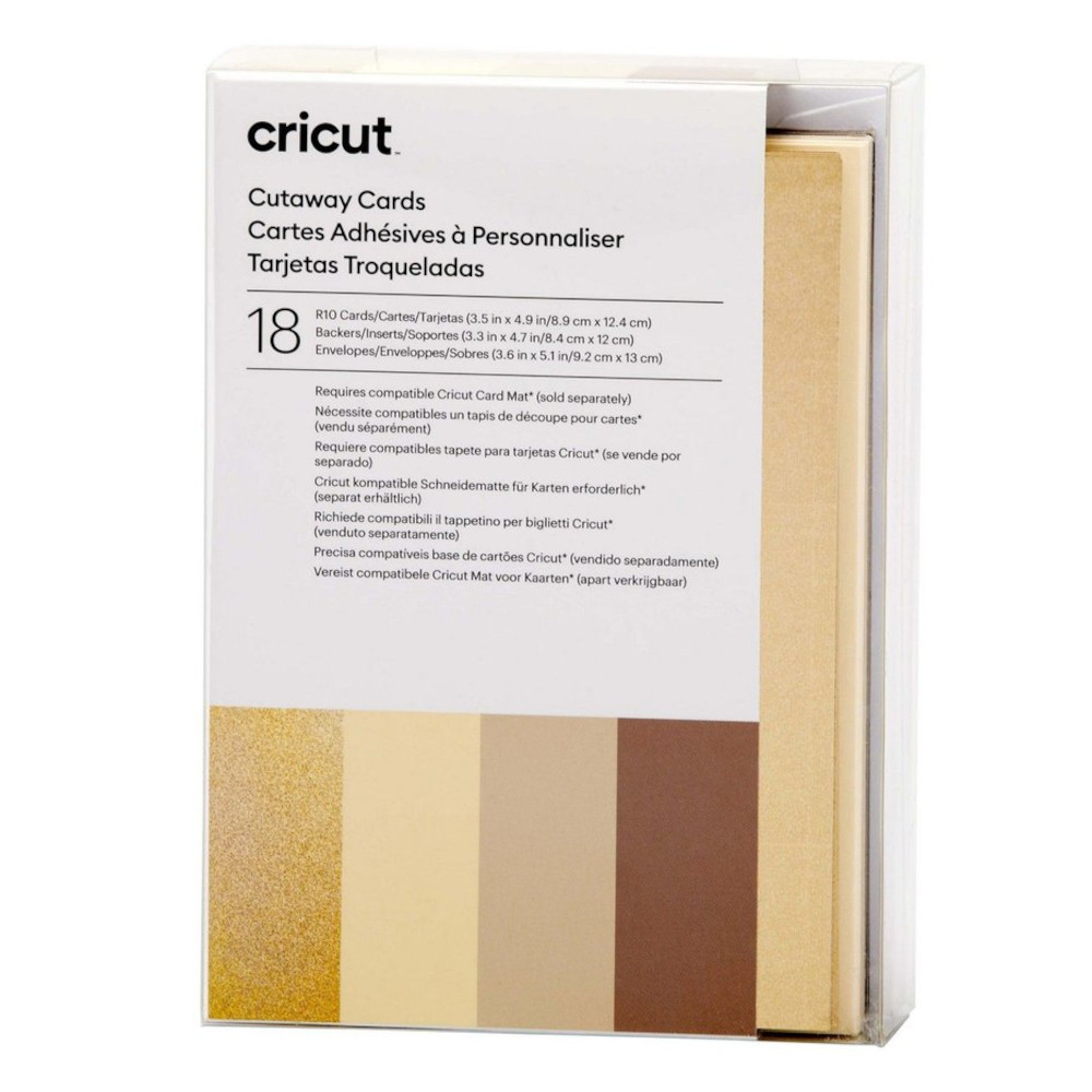 Cricut 2009485 Klebekarten neutrals (R10) 18er-Pack