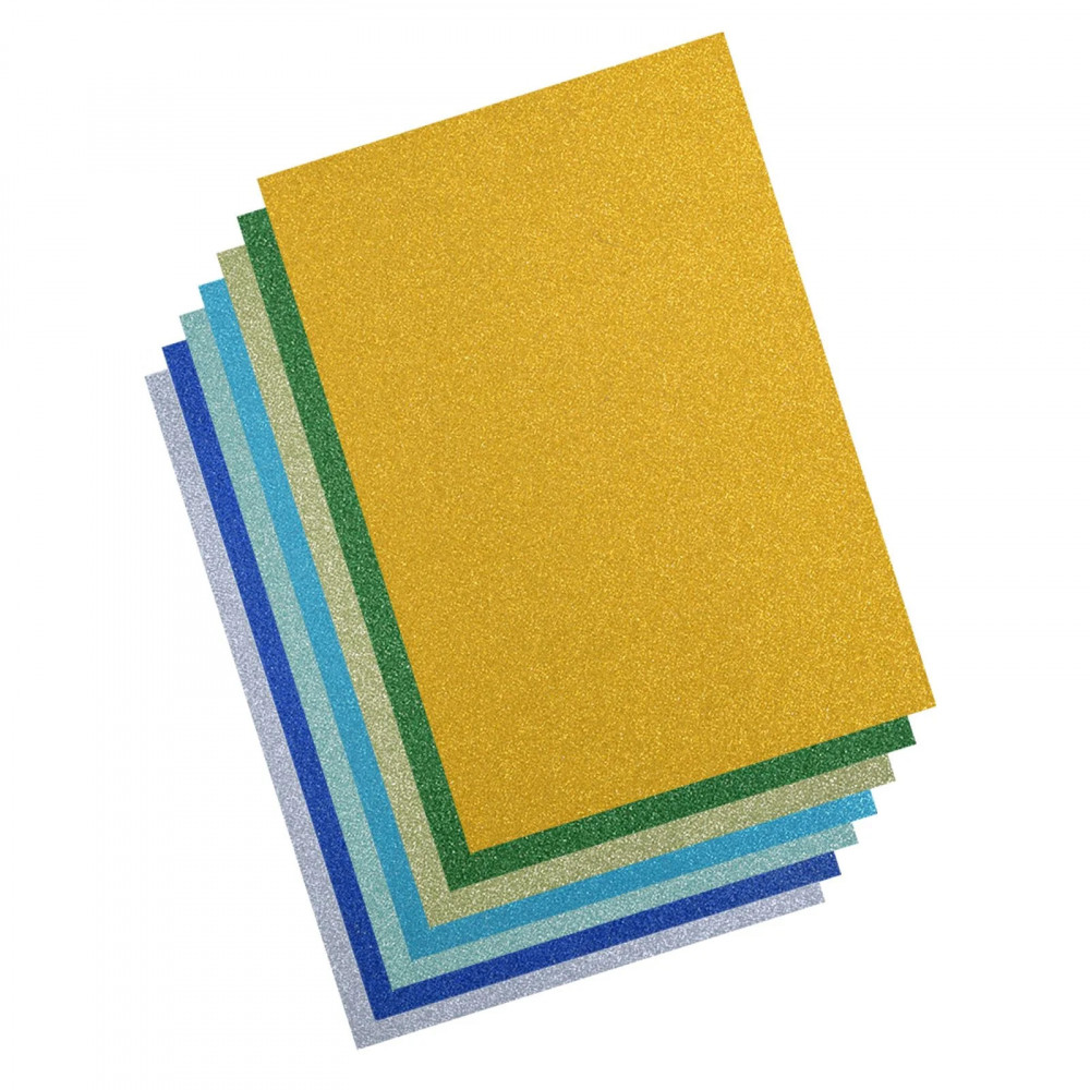 Florence Cardstock Papier Glitzerpapier DIN A4 (216g/m²) - 40er Pack