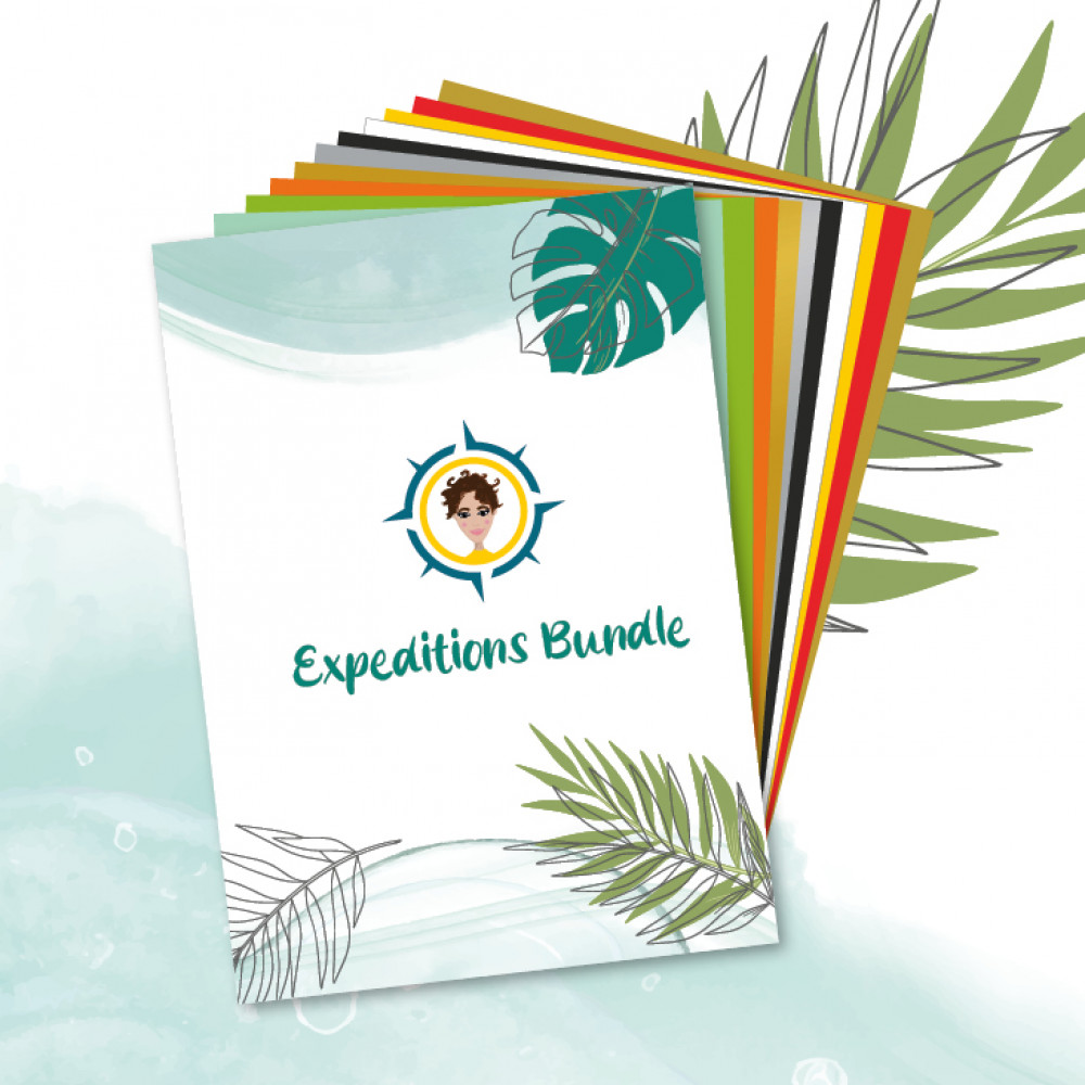 Poli-Tape Folien-Bundle zur Plotter Expedition #48 mit Turbo-, Image- und Dimension-Folien im DIN-A4-Format.