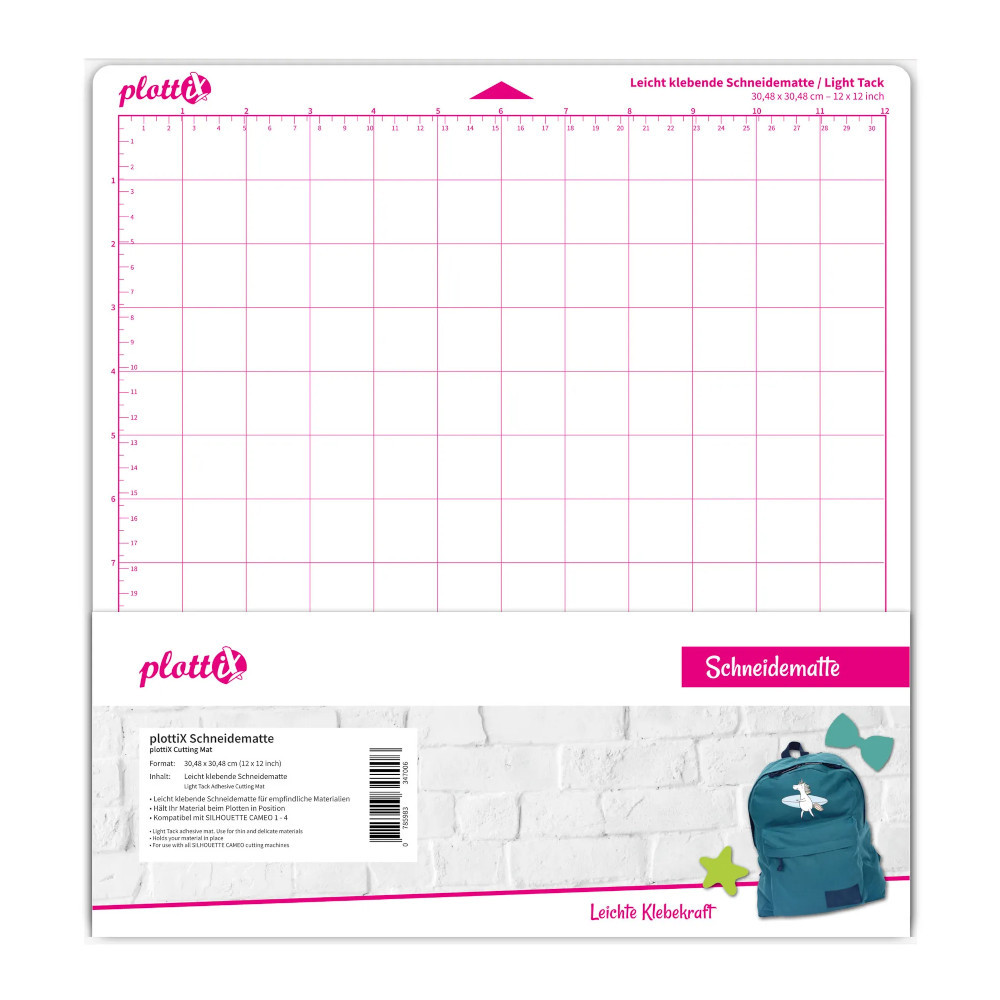 plottiX Schneidematte leichtklebend 12" x 12"
